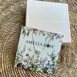 NIB Amelia Rose Diamond Heart Bracelet